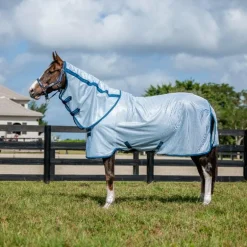 Horseware - Couverture anti-mouches Amigo Bug Rug Plus azure blue/ marine/ bleu électrique