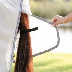 Horseware - Couverture anti-mouches Amigo Bug Rug Pony argent/ titanium grey/ argent