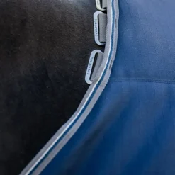 Horseware - Couverture de box Rambo Optimo Stable marine/ thunderstorm grey/ argent 400g