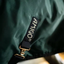 Horseware - Couverture de box Amigo Ripstop Insulator dynasty green/ marine/ argent 350g