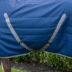Horseware - Couverture de box Rambo Stable marine/ thunderstorm grey/ argent 200g