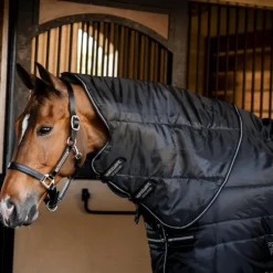 Horseware - Couverture de box Amigo Ripstop Insulator Plus Stable noir/ argent 350g