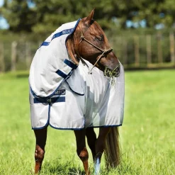 Horseware - Couverture d'extérieur anti-mouches Mio Fly Rug bronze/ marine