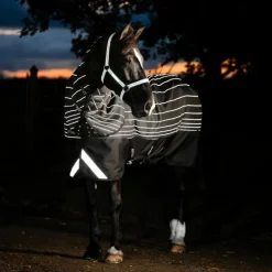 Horseware - Couverture d'extérieur Amigo FieldSafe Reflectech Plus Turnout noir 250g