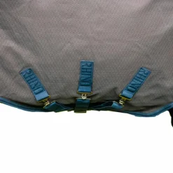 Horseware - Couverture d'extérieur Rhino plus HexStop gris/ indigo/ marine 250g