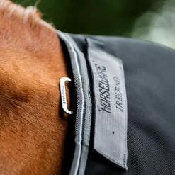 Horseware - Couverture d'extérieur Rambo Turnout noir/ thunderstorm gris/ argent 50g