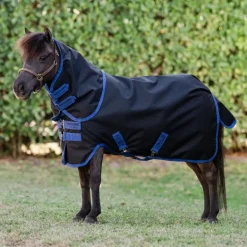 Horseware - Couverture d'extérieur Amigo Ripstop Plus Petite Turnout noir/ classic blue 0g