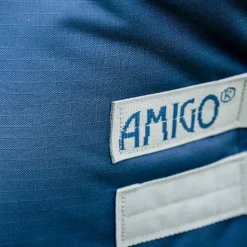 Horseware - Couverture d'extérieur Amigo Ripstop Turnout marine/ titanium grey 100g