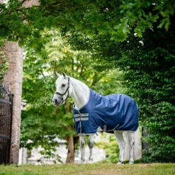 Horseware - Couverture d'extérieur Amigo Ripstop 900 Original marine/ titanium grey 50g