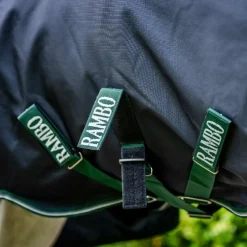 Horseware - Couverture d'extérieur Rambo Wug Lite marine/ hunter green/ argent 0g