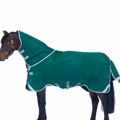 Horseware - Couverture d'extérieur Rambo Original Legs Arches vert/ argent 400g