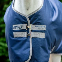 Horseware - Couverture d'extérieur Amigo Ripstop 900 Original doublure polaire marine/ titanium grey 50g