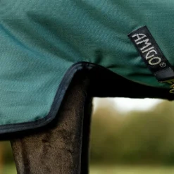Horseware - Couverture d'extérieur Amigo Ripstop Fleece Lined Turnout dynasty green/ marine/ argent 50g