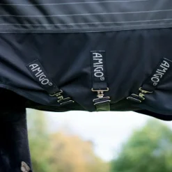 Horseware - Couverture d'extérieur Amigo FieldSafe Reflectech Plus Turnout noir 50g