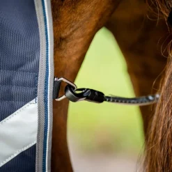 Horseware - Couverture d'extérieur Rambo Turnout marine/ thunderstorm gris/ argent 50g