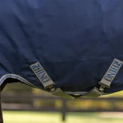 Horseware - Couverture d'extérieur Rhino Pony Turnout marine/ titanium grey/ classic blue 0g