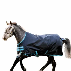 Horseware - Couverture d'extérieur Amigo Bravo 12 Original marine/ turquoise 50g