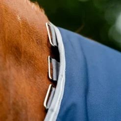 Horseware - Couverture d'extérieur Amigo Turnout marine/ titanium grey/ argent 250g