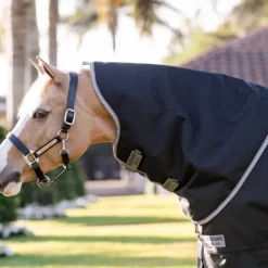 Horseware - Couverture d'extérieur Amigo Bravo Plus Pony Turnout noir/ titanium grey/ argent 0g