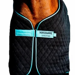 Horseware - Couverture séchante Autumn Cooler noir/ aqua/ argent 50g