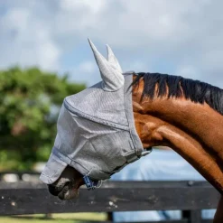 Horseware - Masque anti-mouches Rambo Fly Mask argent/ titanium grey/ argent
