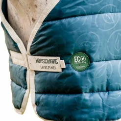 Horseware - Sous-couverture Ecolin bleu canard/ gris 300g