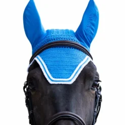 Jump'In - Bonnet pour chevaux Balthazar bleu royal/ blanc