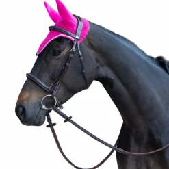 Jump'In - Bonnet pour chevaux Balthazar fuschia/ noir