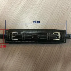 Jump'In - Hackamore cuir petites branches nez rectangle poney noir