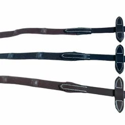 Jump'In - Rênes en caoutchouc avec 7 stoppers 1/2 collection One havane