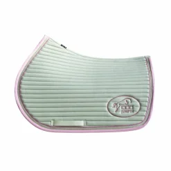 Jump'In - Tapis de selle Balthazar vert sauge/ rose