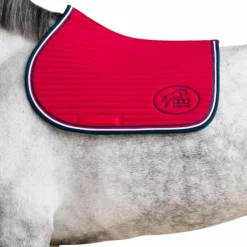 Jump'In - Tapis de selle Balthazar rouge/ marine