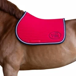 Jump'In - Tapis de selle Balthazar rouge/ marine