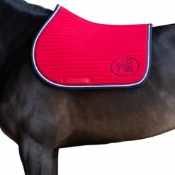 Jump'In - Tapis de selle Balthazar rouge/ marine