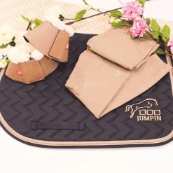 Jump'In - Tapis de selle Nacre marine/ beige
