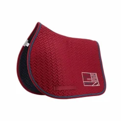 Jump'In - Tapis de selle Show One bordeaux/ marine