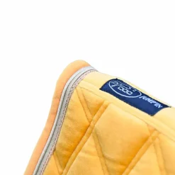 Jump'In - Tapis de selle Soft Velours jaune