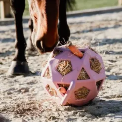 Kentucky Horsewear - Balle de jeu/ foin pour chevaux en caoutchouc vieux rose