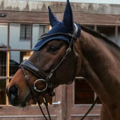 Kentucky Horsewear - Bonnet anti-bruit Glitters marine