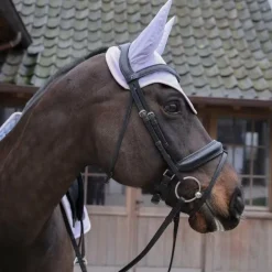 Kentucky Horsewear - Bonnet pour chevaux anti-bruits softshell violet/ rose clair