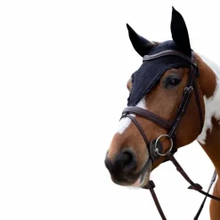 Kentucky Horsewear - Bonnet anti-mouches long marine