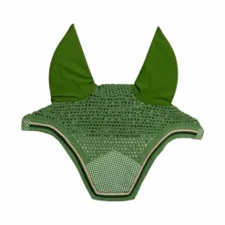 Kentucky Horsewear - Bonnet pour chevaux Wellington Velvet Printing chess vert