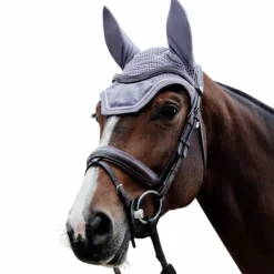 Kentucky Horsewear - Bonnet pour chevaux anti-bruits Wellington Velvet violet