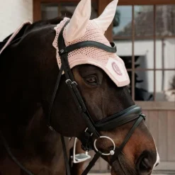 Kentucky Horsewear - Bonnet pour chevaux anti-bruits Wellington Sparkling vieux rose