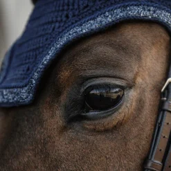 Kentucky Horsewear - Bonnet pour cheval Wellington Glitter Stone marine