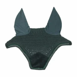 Kentucky Horsewear - Bonnet Wellington Velvet pearls vert sapin