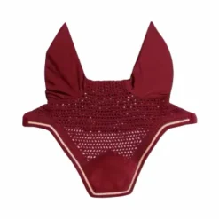 Kentucky Horsewear - Bonnet pour chevaux anti-bruits Wellington Velvet fuschia