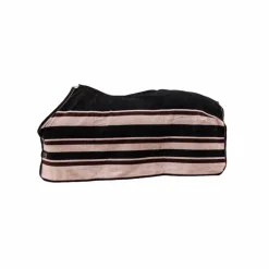 Kentucky Horsewear - Chemise séchante Fleece Heavy stripes marron/ beige