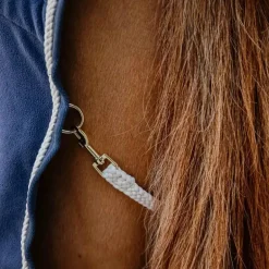 Kentucky Horsewear - Chemise polaire Fleece Rug Plaited Rope marine