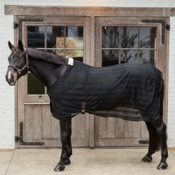 Kentucky Horsewear - Couverture anti-mouches légère rayée noir